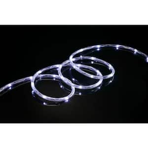16 ft. 80-Light Cool White Mini Rope LED Light