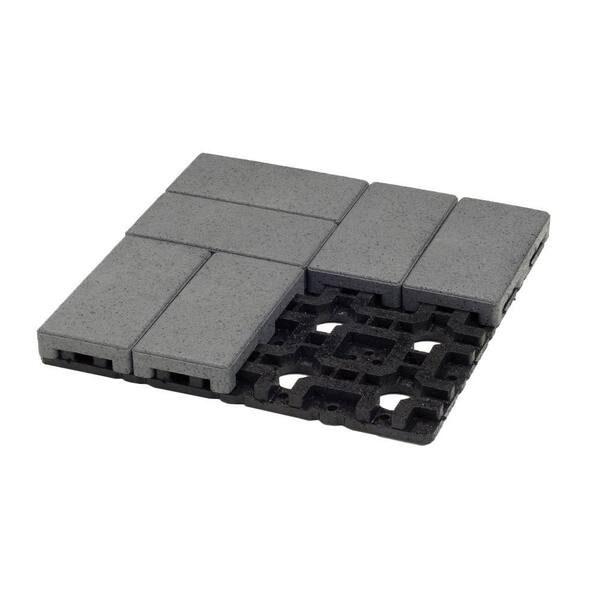 Azek 4 in. x 8 in. Waterwheel Composite Resurfacing Paver Grid System (8 Pavers and 1 Grid)