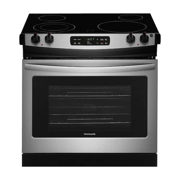 Frigidaire 30 in. 4.6 cu. ft. Drop-In Electric Range with Self-Cleaning in Stainless Steel