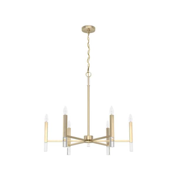 Sunjai 6-Light Alturas Gold Candlestick Chandelier