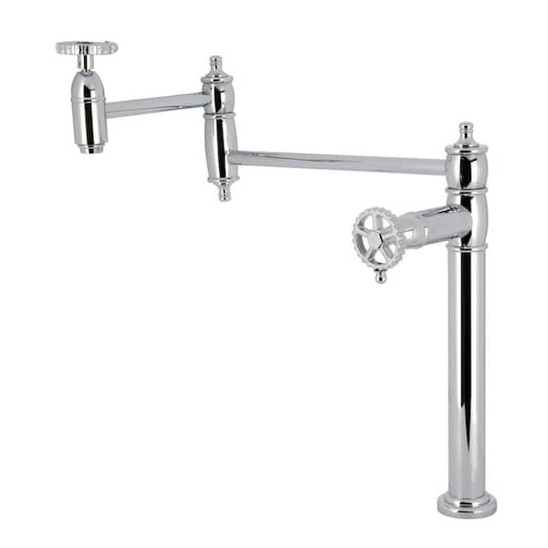 Fuller Deck Mount Pot Filler in Polished Chrome