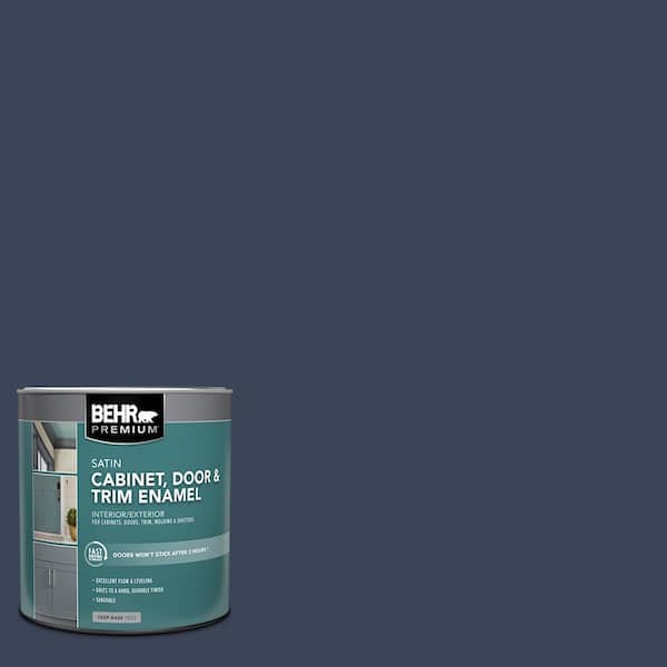 BEHR PREMIUM 1 qt. #600F-7 Soulful Music Satin Enamel Interior/Exterior Cabinet, Door & Trim Paint