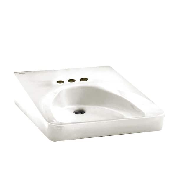 Reviews For American Standard Wheelchair Users Wall Mounted Bathroom Sink In White Pg 1 The Home Depot - Wall Mount Bathroom Sink Home Depot