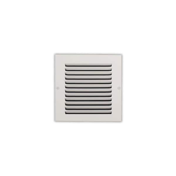Everbilt 6 in. x 6 in. Steel Return Air Grille in White