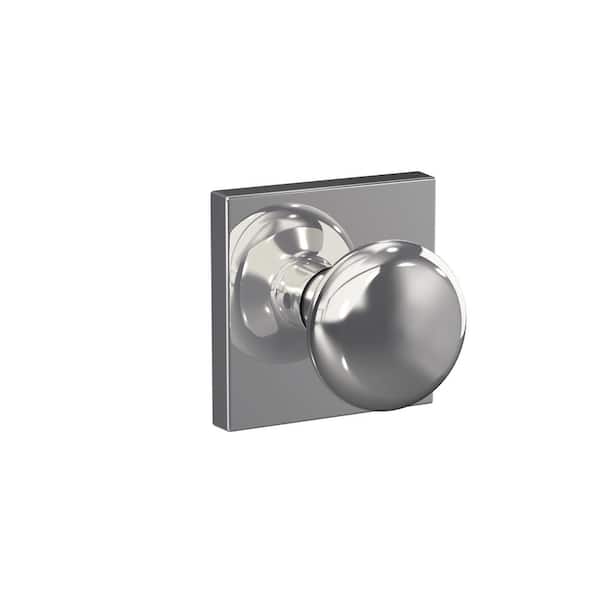 Schlage Custom Plymouth Bright Chrome Collins Trim Combined Interior Door Knob