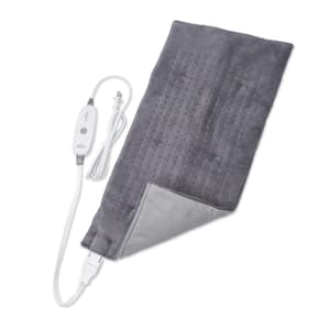 13.78 in. W X 25.59 in. D Weighted Heating Pad in Gray