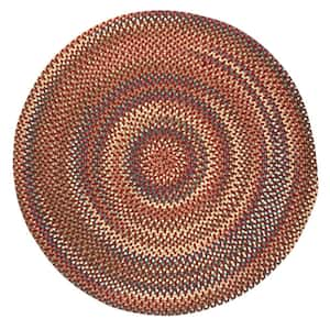 Cedar Cove Rust 8 ft. Round Indoor Area Rug