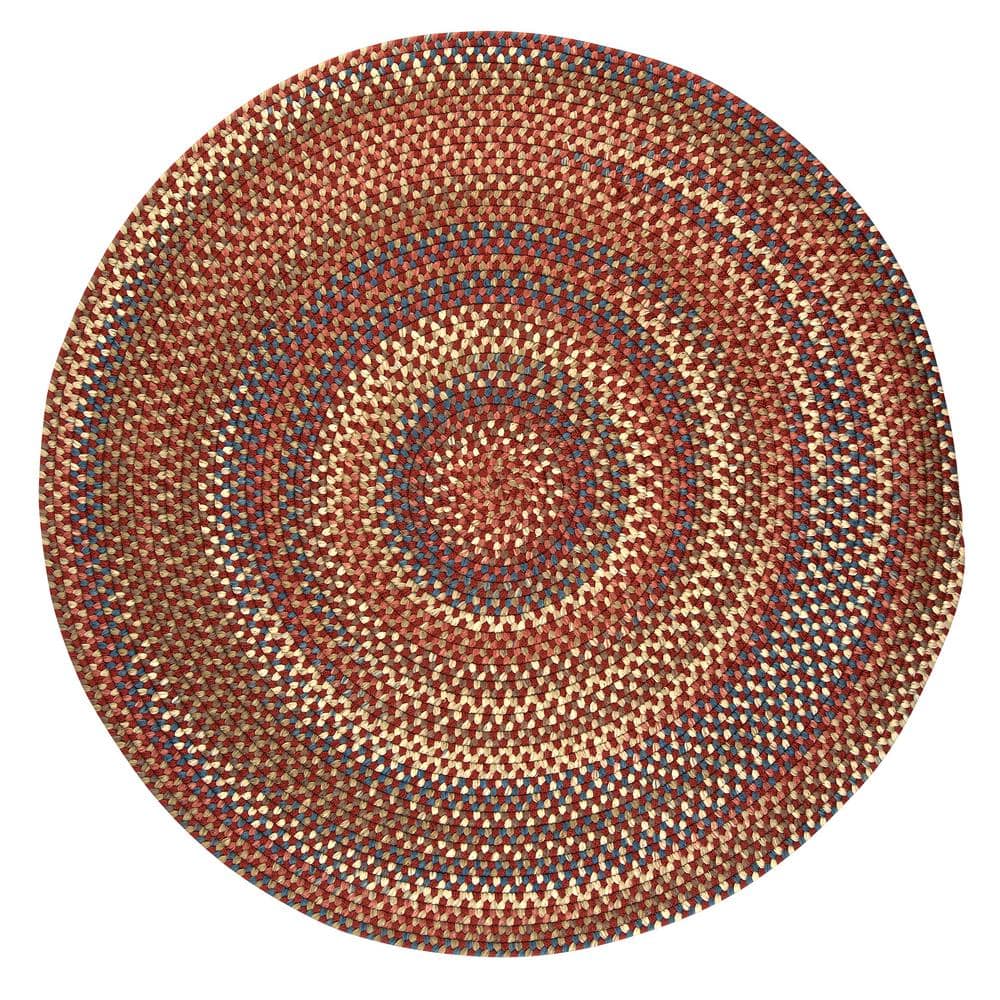 Cedar Cove Rust 10 ft. Round Indoor Area Rug