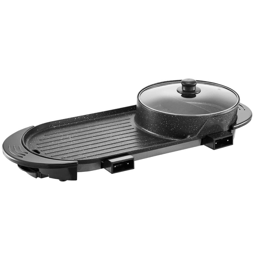 Electric Hot Pot with Grill 2200W 2-in-1 Korean BBQ Smokeless Grill Combo Dual Temp Control 1-6 People price history on PriceWatchPro