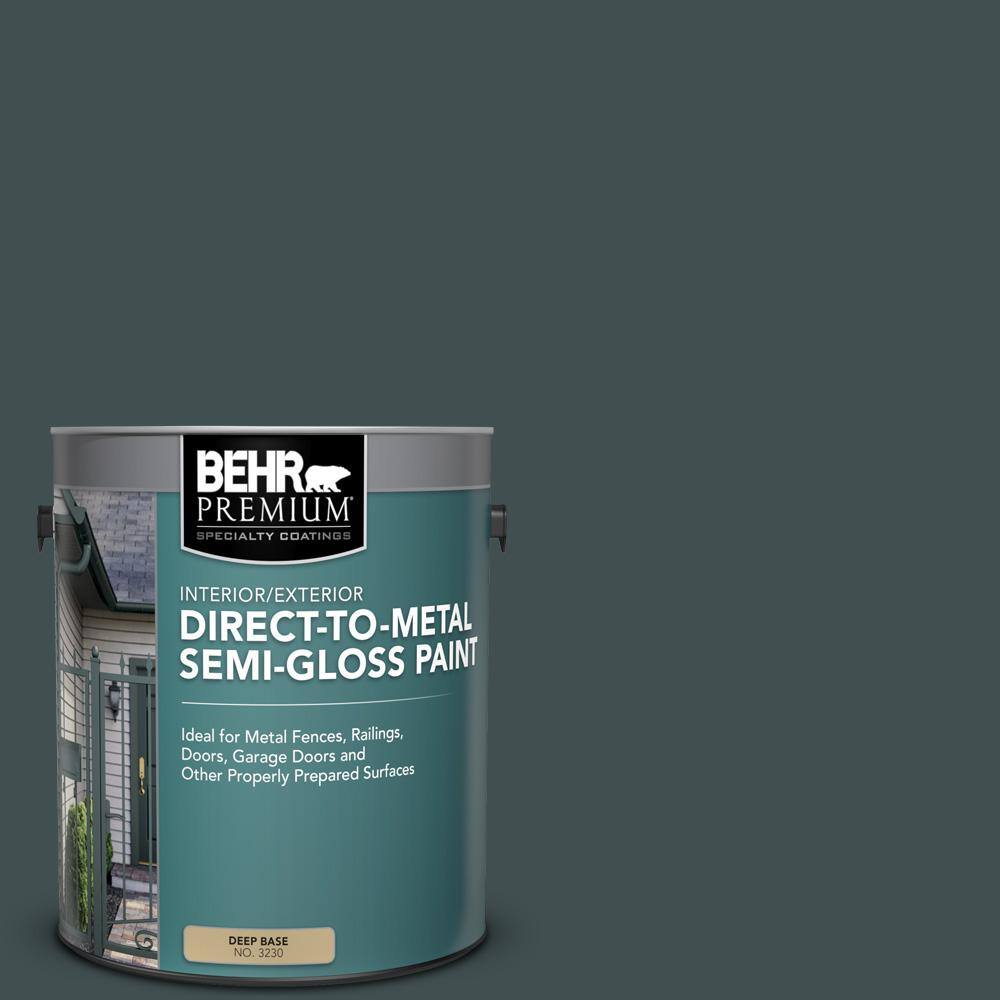 BEHR PREMIUM 1 gal. MQ644 Black Evergreen SemiGloss