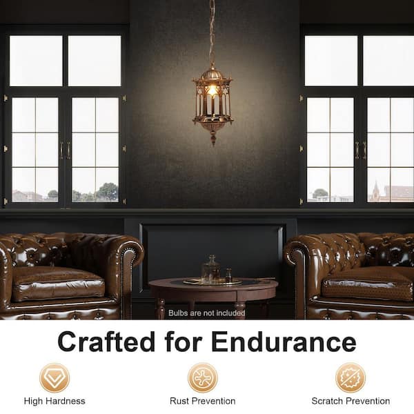 OUKANING 1-Light Modern Classic Indoor/Outdoor Bronze