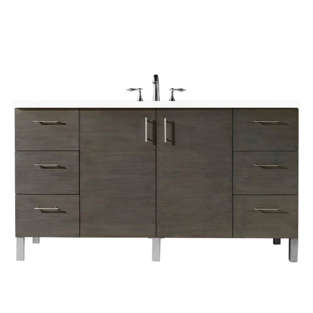 James Martin Vanities Metropolitan 60.0 in. W x 23.5 in. D x 33.8 in. H