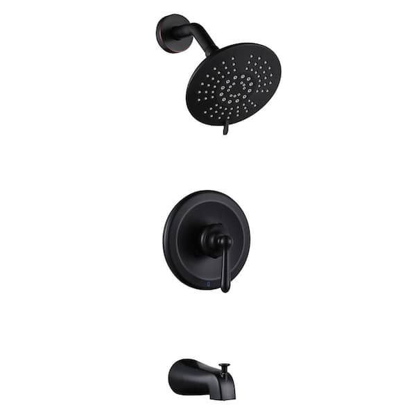 AVITAS Single Handle Round 5-Spray Tub and Shower Faucet 2.2 GPM in Oil Rubbed Bronze Valve Included