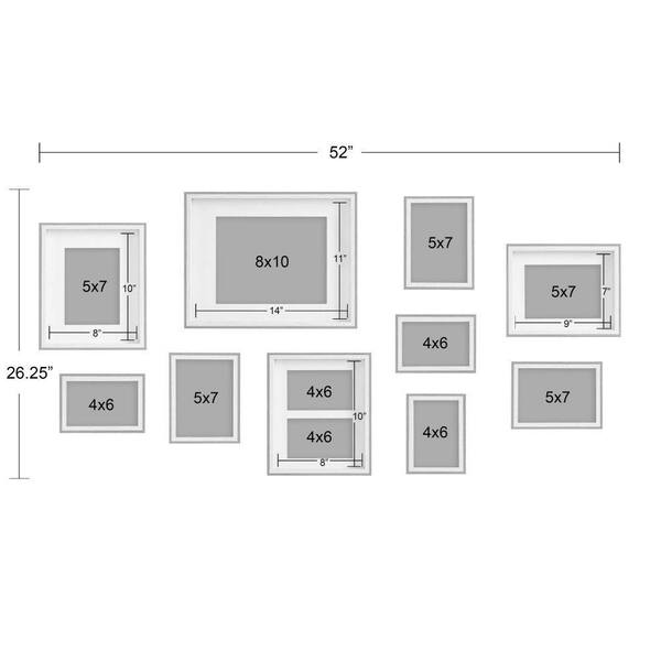 Kate and Laurel Gibson 14.00 in. x 11.00 in. White/Natural Picture