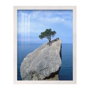 Grooved 11 in. x 14 in. White Picture Frame