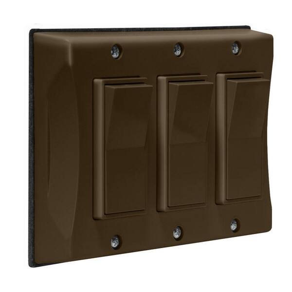 BELL Bronze 3-Gang Decorator/Rocker Wall Plate (1-Pack)