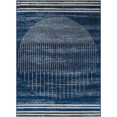 Artistic Weavers Jimina Regal Blue 5 ft. x 7 ft. Modern Indoor Area Rug