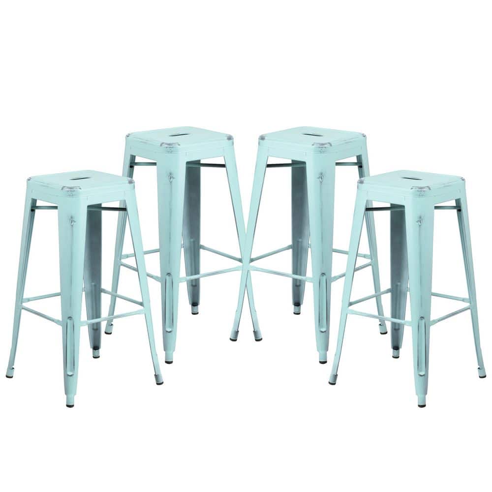 Stackable Metal Outdoor Bar Stool (4-Pack) price history on PriceWatchPro