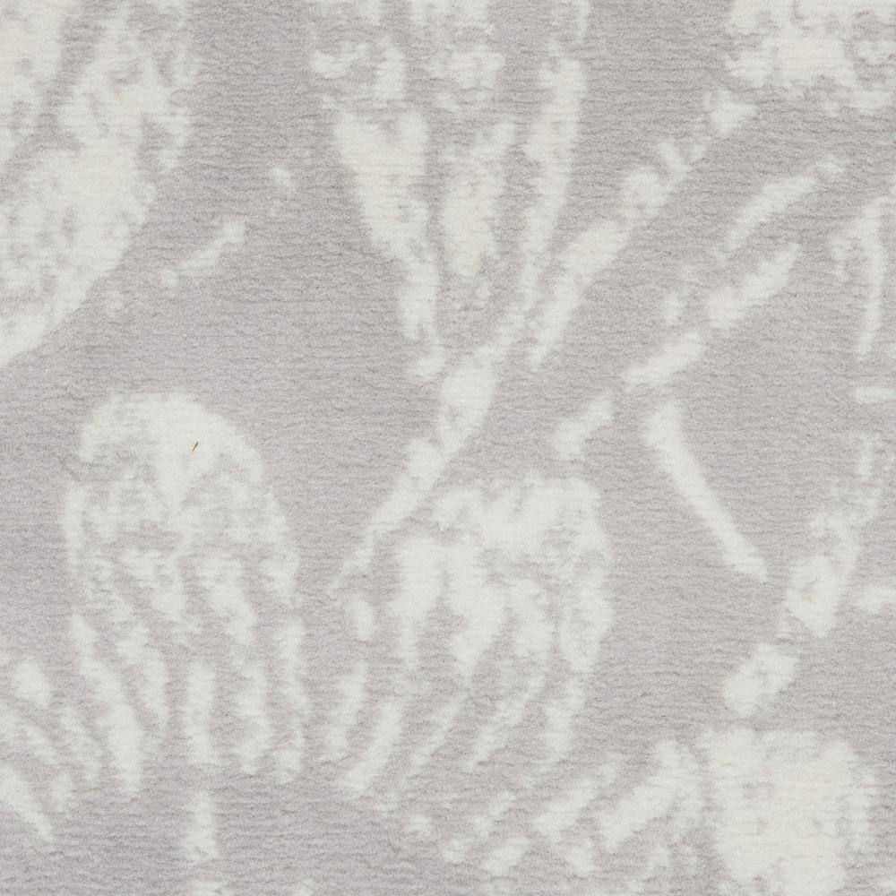 Enchanted Floral Grey 6' x 9' Synthetic Flat Woven Area Rug