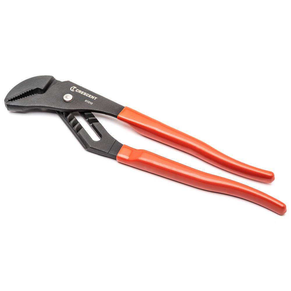 Crescent 4-1/2 in. Mini Straight Jaw Black Oxide Tongue and Groove Dipped  Grip Pliers RT24CVS - The Home Depot