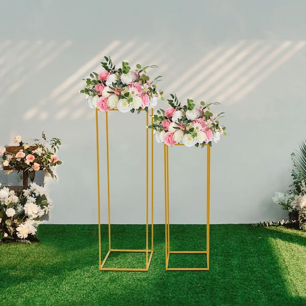 YIYIBYUS Wedding Flower Stand Outdoor Metal Floor Flower Display