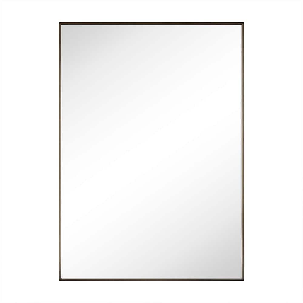 Linton 20 in. W x 28 in. H Rectangle Stainless Steel Framed Wall Mounted Bathroom Vanity Mirror in Oil Rubbed Bronze price history on PriceWatchPro
