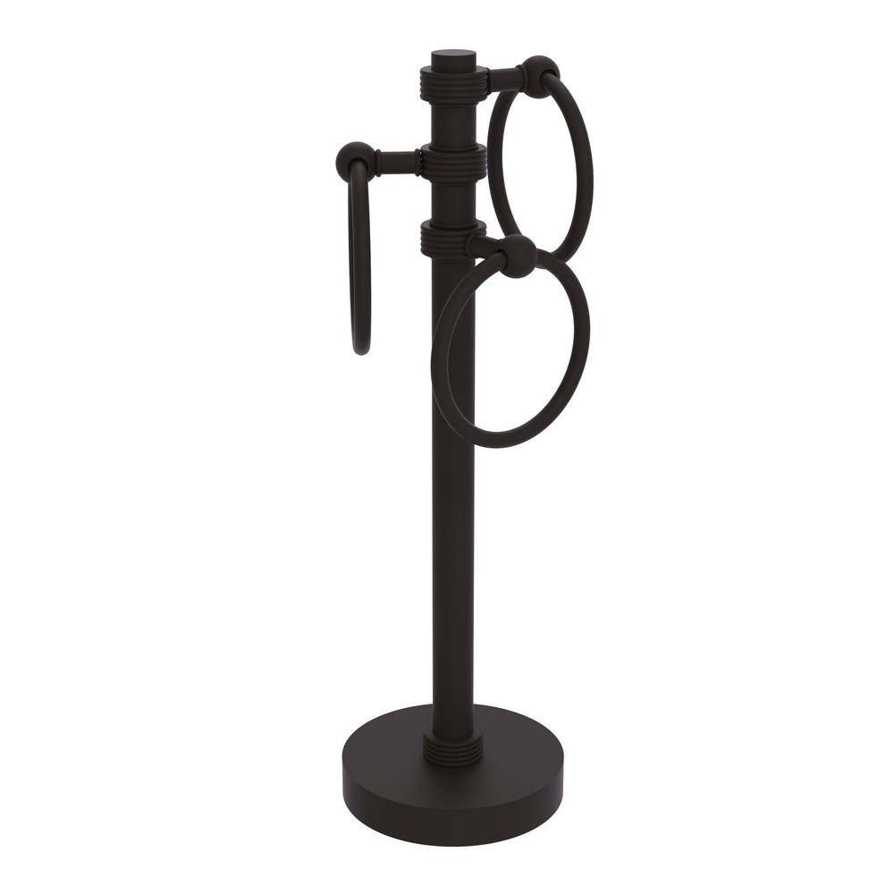 Freestanding Guest Towel Holder in Oil Rubbed Bronze with Groovy Accents price history on PriceWatchPro