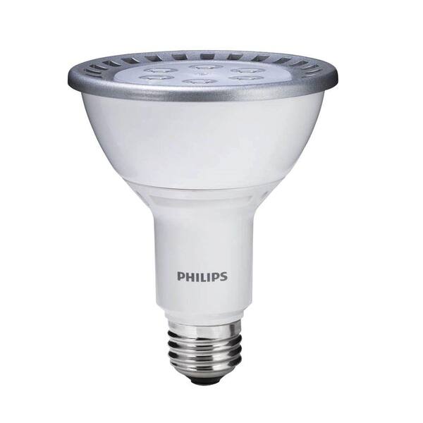 Philips 75W Equivalent Cool White (4000K) PAR30L Dimmable LED Wide Flood Light Bulb (6-Pack)