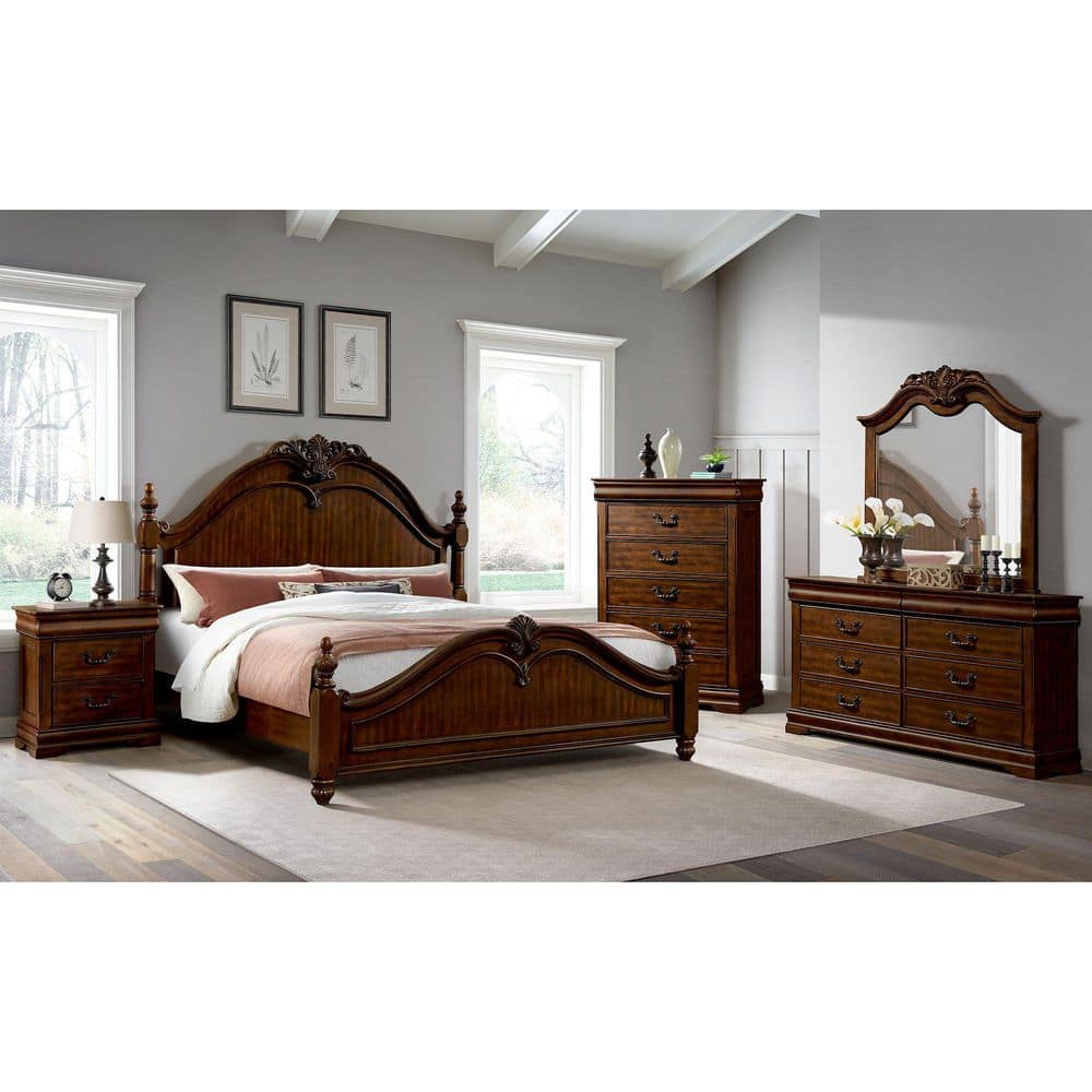 Coppola Cherry 6-Drawer 38 in. Chest of Drawers