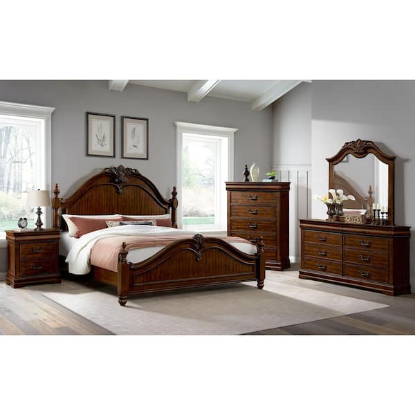 Coppola Cherry 6-Drawer 38 in. Chest of Drawers