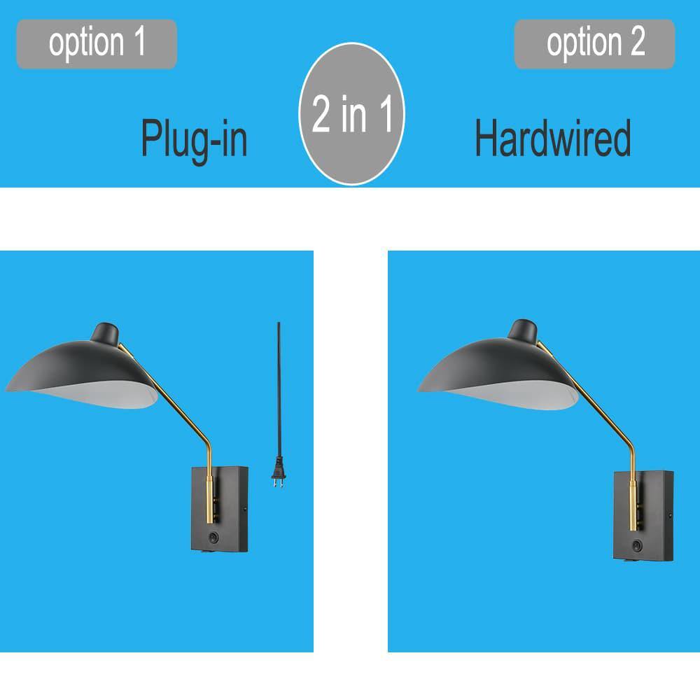 Barn Light Matte Black Swing Arm Wall Sconce