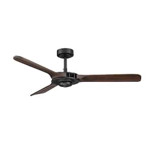 Aerofanture 52 in. Solid Wood 3-Blade Ceiling Fan with Remote Control and DC Motor