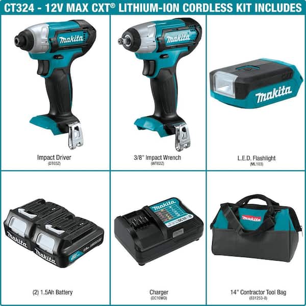 12V Cordless 3/8 in. Drill/Driver and Flashlight Kit