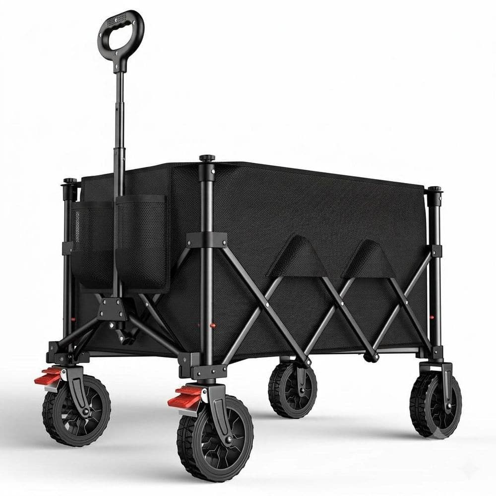 MISOPILY 6.36 cu. ft. Oxford Fabric Garden Cart Heavy Duty