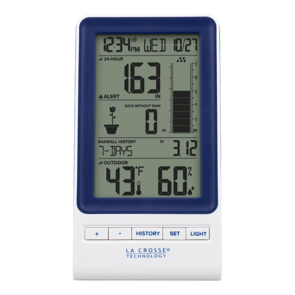 Wireless Digital Rain Station with Humidity and Temperature Sensor