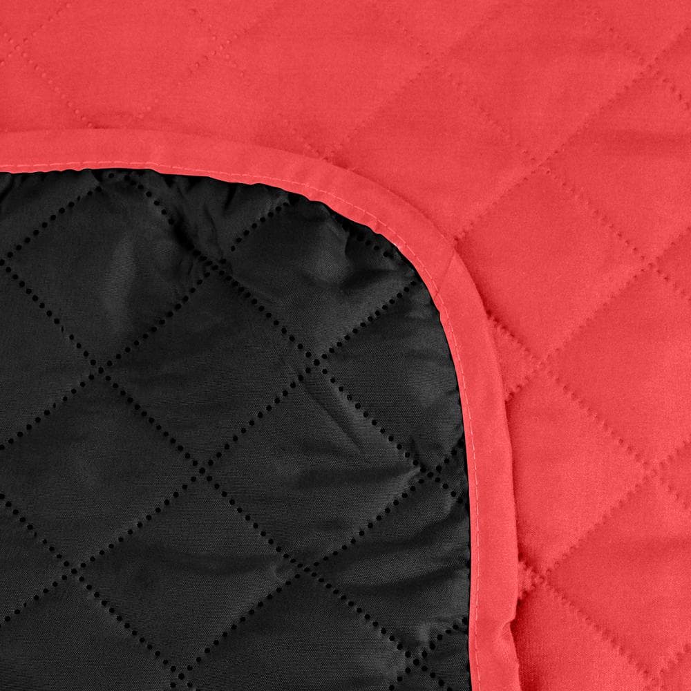 Ruby Red Quilted Puff Recliner Chair Protector