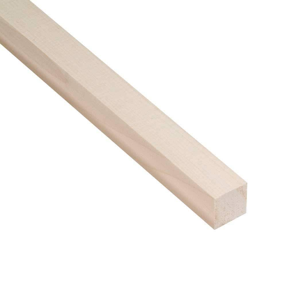 Waddell 36 in. x 1 in. Basswood Square Dowel 109418 - The Home Depot