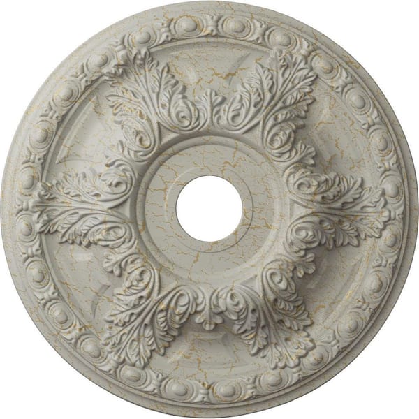 Ekena Millwork 2-1/2 in. x 23-3/8 in. x 23-3/8 in. Polyurethane Granada Ceiling Medallion Moulding