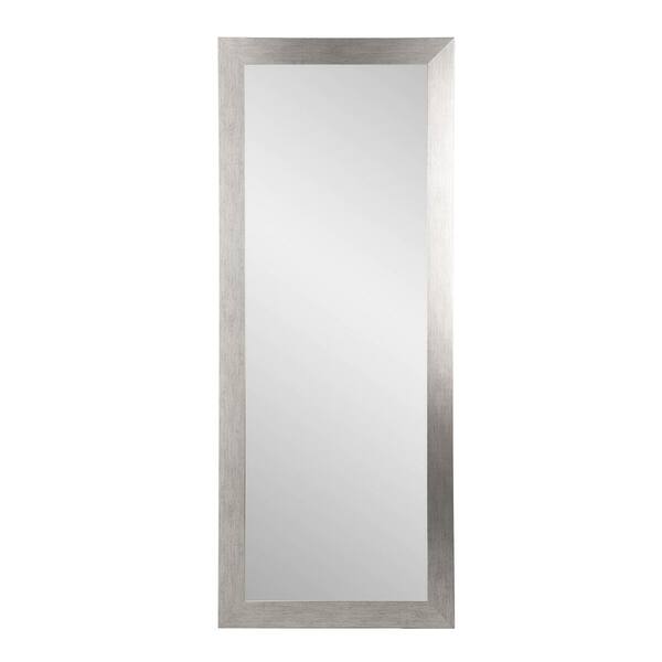 BrandtWorks 25.5 in. W x 70.5 in. H Stainless Grain Wall Mirror
