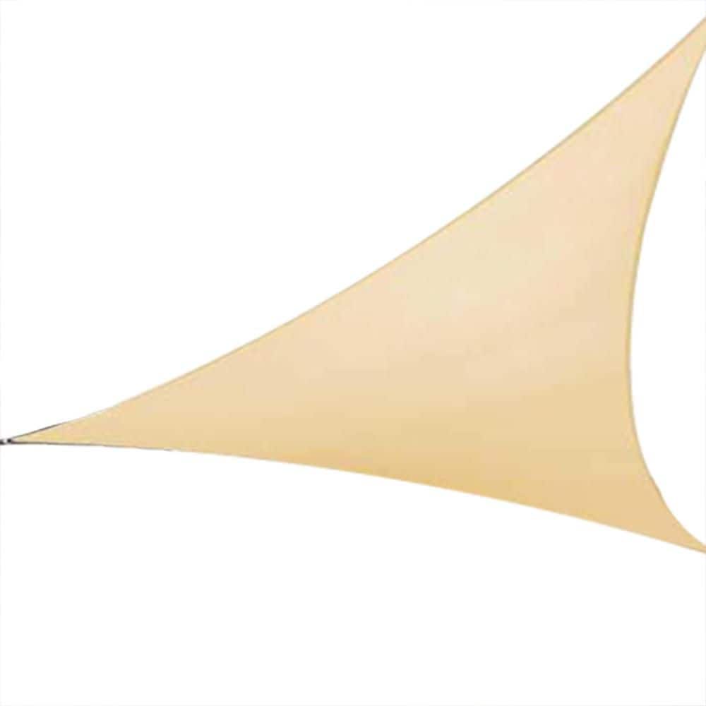 20 ft. x 20 ft. x 20 ft. Beige Triangle Sun Shade Sail Canopy Outdoor Patio Fabric Screen with UPF50+ 95% UV Block price history on PriceWatchPro