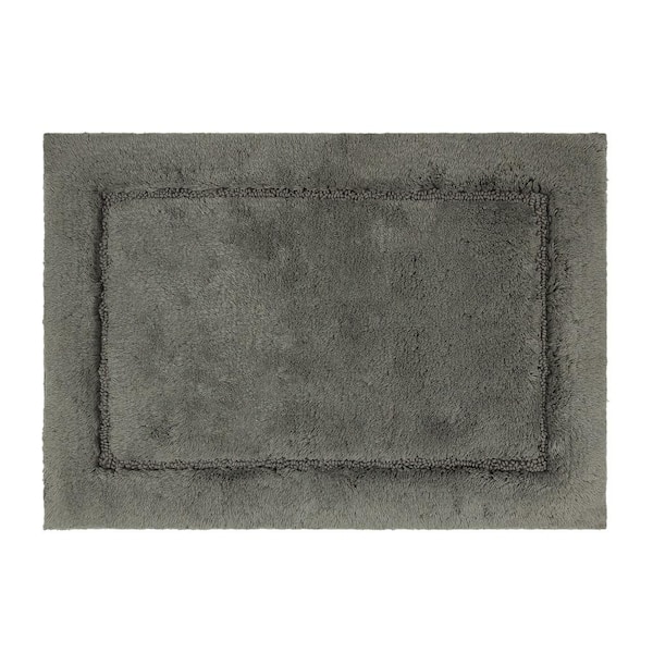 Mohawk Home Regency Cool Grey 27 in. x 45 in. Gray Cotton Machine Washable Bath Mat