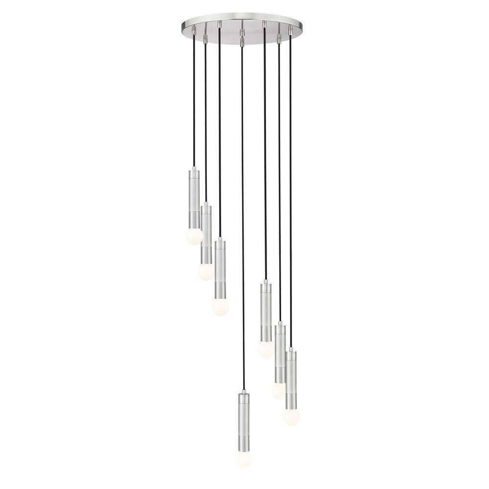 Stari 7 light Brushed Nickel Chandelier for Indoor Use with No Bulbs Included price history on PriceWatchPro