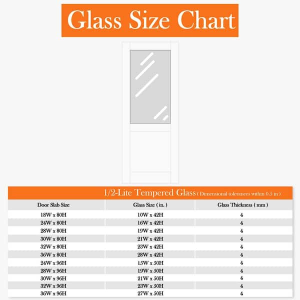 36 in., x 80 in., 1/2-Lite Frosted Glass Universal White Solid Core Wood Double Prehung French Door+ Quick Assemble Jamb