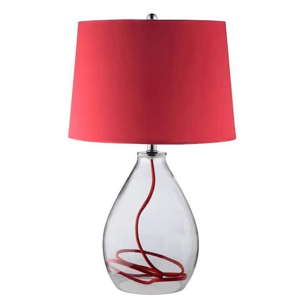 Filament Design Sonoma 24 in. Clear Incandescent Table Lamp