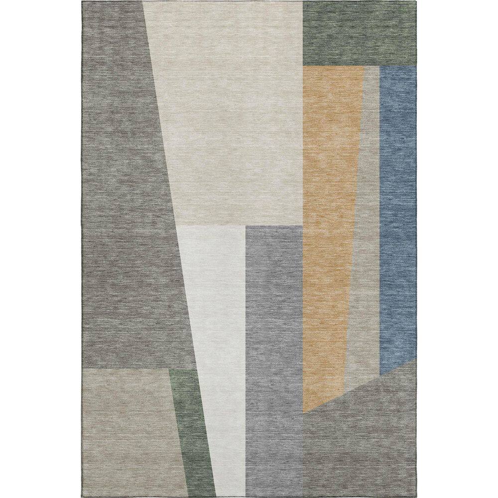 Mayfield Premium Machine Washable Abstract AMF2446 Taupe 9 ft. x 12 ft. Area Rug price history on PriceWatchPro