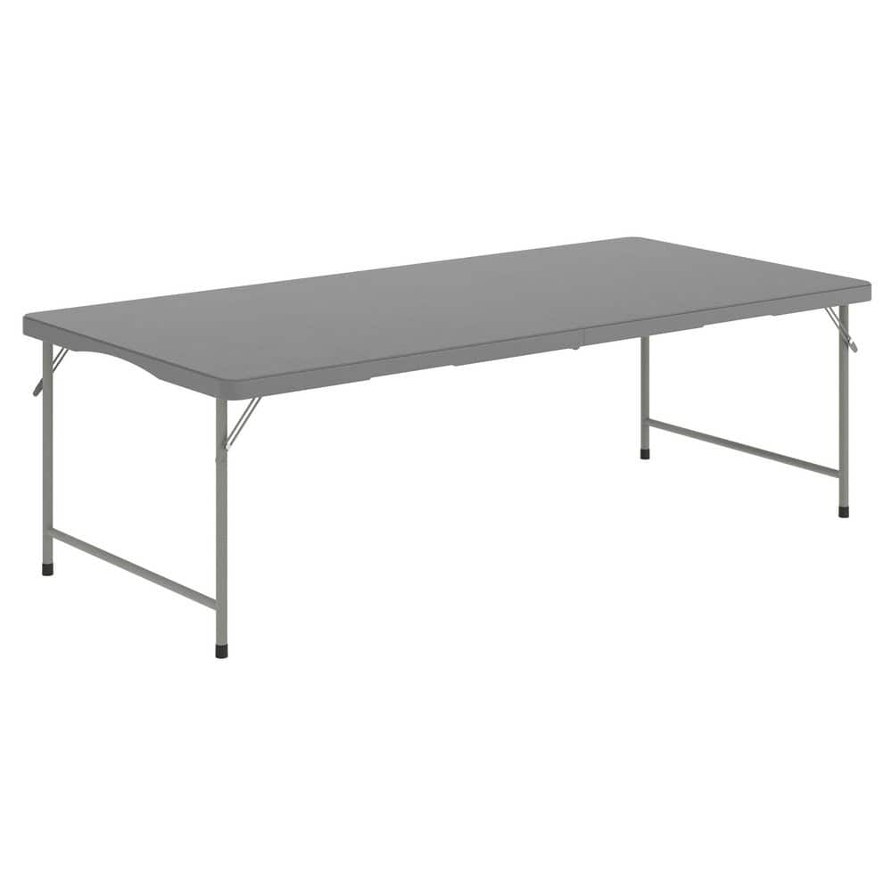 Paige 30x60 Granite Gray Bi-Fold Plastic Rectangle Kids Folding Table with Carrying Handle for 6 price history on PriceWatchPro
