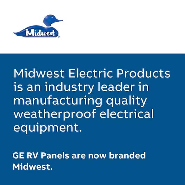 100A Metered RV Panel 2-Spaces with 30 Amp RV Receptacle and 20 Amp GFCI Receptacle (M041C010)