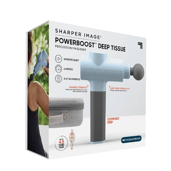 Sharper Image Powerboost Deep Tissue Massager Percussion Device 1016175 -  The Home Depot