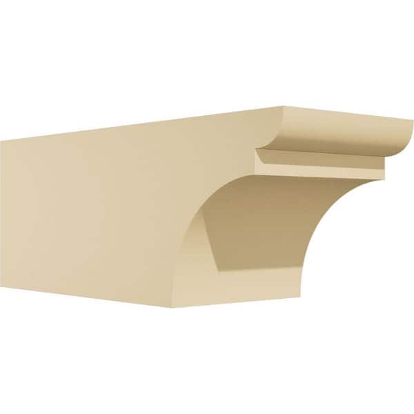 Ekena Millwork Standard Yorktown 6 in. W x 6 in. H x 16 in. D Signature Urethane Rafter Tail Outlooker