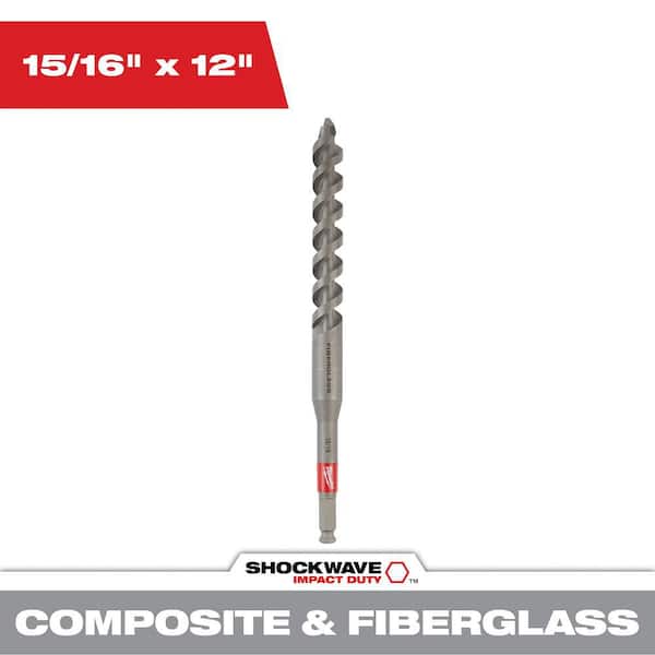 Milwaukee 15/16 in. x 12 in. Fiberglass Utility Auger Bit